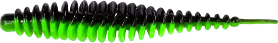 Magic Trout T-Worm I-Tail neon grün/schwarz Knoblauch
