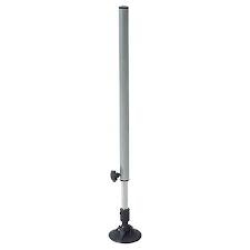 Teleskopisches Bein rund 25mm mit Schlammteller 45-78cm, schwarz