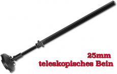 Browning Xitan X25 teleskopisches Bein, 25mm, 40-70cm ABVERKAUF