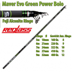 Maver Bologneserute Superlithium Evo Green Power MX 6m, 220 Gramm