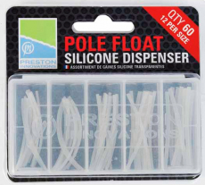 Preston Pole Float Silicone Dispenser (Silikonschlauch-Mix) 60Stk.