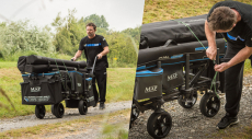 MAP Transportsystem X4 Extending Barrow MK2 + XL Front Accessory Bag, 4 Räder, Modell 2025