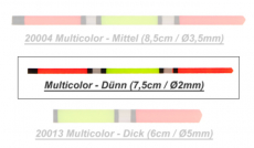 Wechselantennen für Exner Waggler Multicolor 2.0 mm, 5 Stück