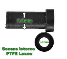 Sensas PTFE Bush Luxus intern 3.3mm außen, 1.8mm innen, 2 Stück