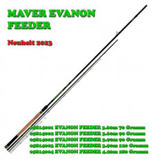 Maver EVANON FEEDER 3.60m 90 Gramm, 4 Carbonspitzen, Modell 2024, Messepreis!