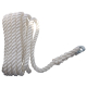 LALIZAS CABO Ankerseil mit 6mm Ketten-Aufnahme, 12mm, 60m, Nylon, weiß